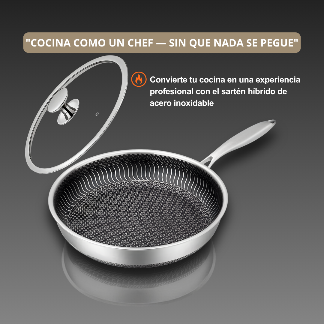 Sartén Acero Antiadherente AmvePlus