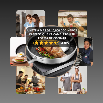 Sartén Acero Antiadherente AmvePlus