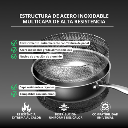 Sartén Acero Antiadherente AmvePlus